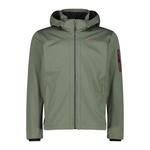 Мужская куртка CMP Softshell с капюшоном и застежкой-молнией 39A5027 - фото