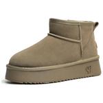 Зимние ботинки женские Jietegongyang, хаки - фото 4