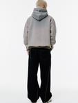 Толстовка Pull&Bear, Basalt Grey/Mottled Grey - фото 4