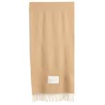 Шерстяной шарф Moncler, бежевый - фото