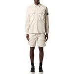 Рубашка Logo Patch Long Sleeved Overshirt STONE ISLAND, Sand - фото 4