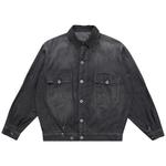 Куртка Maison Margiela Washed Trucker Denim Jacket, Black - фото