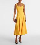 Платье-миди Neith crêpe Emilia Wickstead, Custard - фото 2