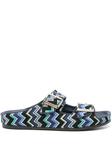 Сандалии с зигзагом Missoni, синий - фото
