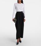 Джерси топ Ortensia Max Mara, Bianco - фото 2