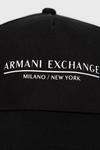 Хлопковая кепка Armani Exchange, черный - фото 2