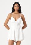 Комбинезон BARE CHANNELED DROP WAIST ROMPER Hollister Co., белый - фото 4