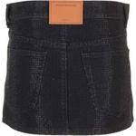 Джинсовая мини-юбка с декором Alexander Wang, черный - фото 3