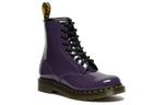 Ботинки Dr.Martens Lens Patent Leather 8 Martin Boots Black Purple Women's - фото 5