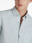 Рубашка оксфорд в полоску Glanshirt, белый - фото 5