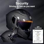 Шлем мотоциклетный AAREG, графитовый - фото 3