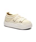 Кроссовки женские Moon Boot текстильные мягкие, бежевый - фото