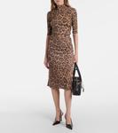 Топ с леопардовым принтом Stella McCartney, Multicolour Brown - фото 2