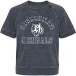 Девчачий джерси raglan heather charcoal cincinnati bengals cheer squad Outerstuff - фото 3