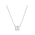 HERMES Ожерелье Cage D'H Palladium Plated Women's Black - фото 4
