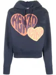 Худи с логотипом KENZO, синий - фото