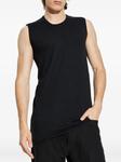 Жилет без рукавов с круглым вырезом Rick Owens, черный - фото 3