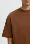 Футболка Selected Homme Basic T-shirt, Soft Silt/Orange - фото 4