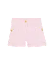Шорты с пуговицами Balmain, розовый - фото