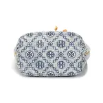 TORY BURCH Монограмма Т Джинсовая сумка ведро Пудрово голубая - фото 4