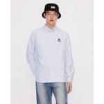 Рубашка унисекс небесно-голубая Kenzo, голубой - фото 3