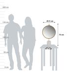 Зеркало для макияжа, белый/золотой - фото