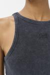 Топ Gestuz DREW WASHED LOGO TANK, Grey Washed/Grey - фото 5