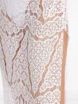 Кружевное платье миди Amir Slama, белый - фото 6
