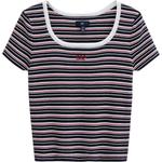 Трикотаж Women's Marine Blue Stripe GAP, синий - фото