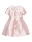 Платье с воротником и пуговицами спереди Mi Mi Sol, розовый - фото