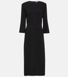 Шелковое платье макси jery The Row, черный - фото