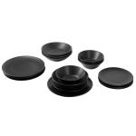 Сервиз столный 16 шт Novel, черный - фото