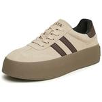 Tata Высокие Скейтборд Кроссовки Унисекс, Абрикос/Кофе - фото 3