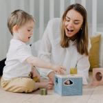 Деревянный сортировщик Micki, синий. - фото 5