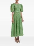 POST MERIDIEM платье миди на пуговицах, зеленый - фото 3
