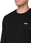 BOSS мужской свитер Tech Flex Cotton Stretch Knit, Black Sky - фото 3