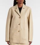 Кожаная куртка Toteme, Peanut - фото 5