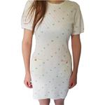 Женское платье с коротким рукавом beige CHANEL, бежевый - фото 3