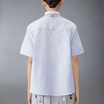 Рубашка с аппликацией THOM BROWNE, синий - фото 5