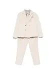 Двубортный костюм (набор из 8 предметов) Colorichiari, бежевый - фото
