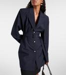 Блейзер из шерсти и мохера Prada, Bleu - фото 6