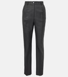 Шерстяные узкие брюки Dolce&Gabbana, Melange Grigi - фото