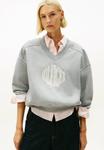 Толстовка Tommy Hilfiger Sweatshirt, Med Heather Grey/Light Grey - фото