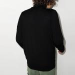 Свитер мужской Stone Island с воротником-стойкой, черный - фото 3