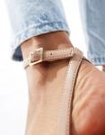 Бежевые босоножки на среднем каблуке ASOS Honeydew - фото 2