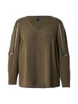Блуза Vero Moda Curve VMCalva, оливковый - фото