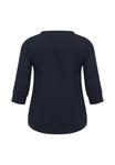 Блуза Kaffe Curve Blouse, Midnight Marine/Dark Blue - фото 6