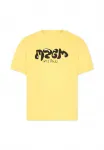 Футболка с принтом Msgm, Yellow - фото