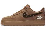 Кастомизированные кроссовки Nike Air Force 1 Skateboarding Unisex, темно-коричневый - фото