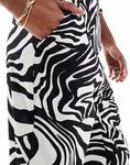 Прямые брюки ASOS DESIGN с принтом зебры - фото 2
